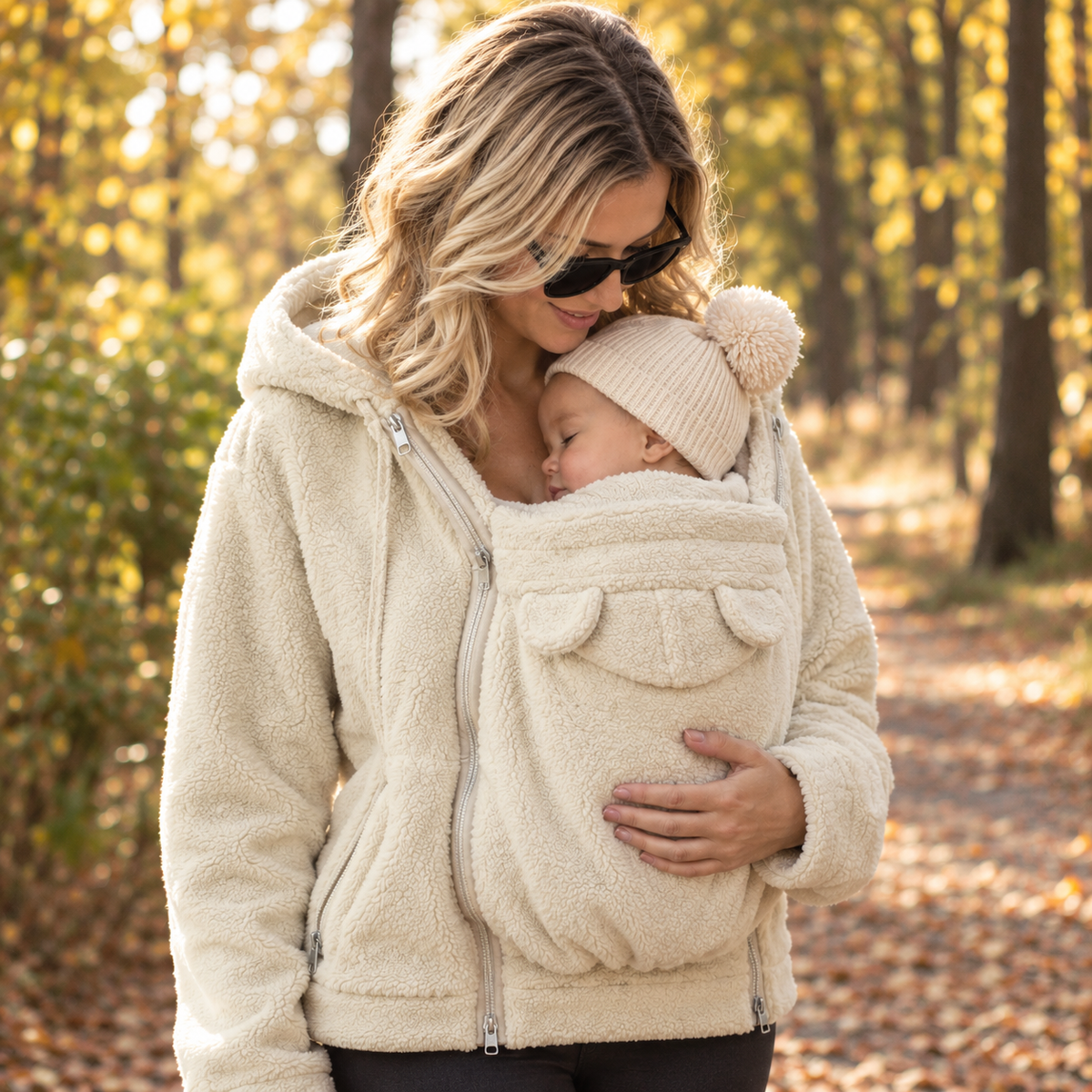De Mamalein Cocon - Draagjas 2 in 1 in fleece