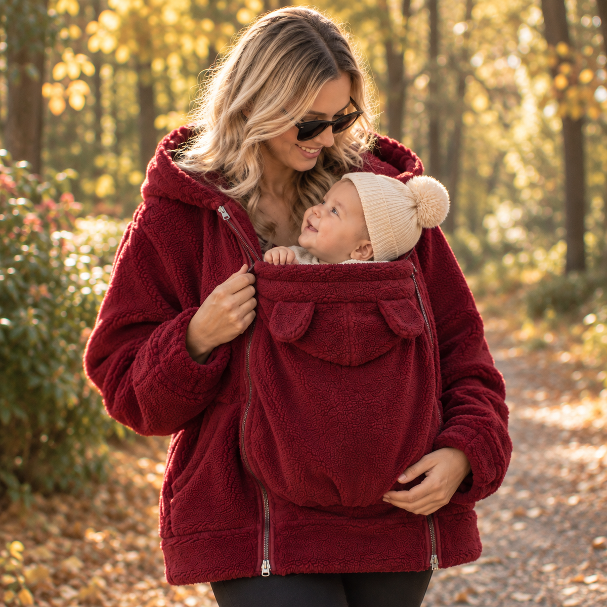 De Mamalein Cocon - Draagjas 2 in 1 in fleece