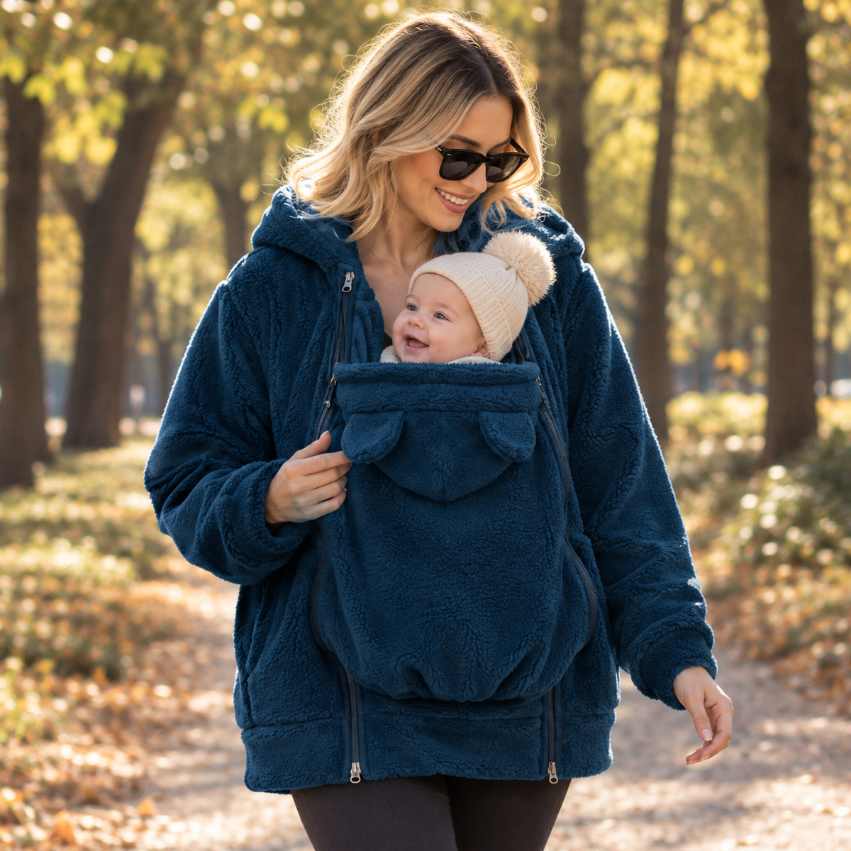 De Mamalein Cocon - Draagjas 2 in 1 in fleece