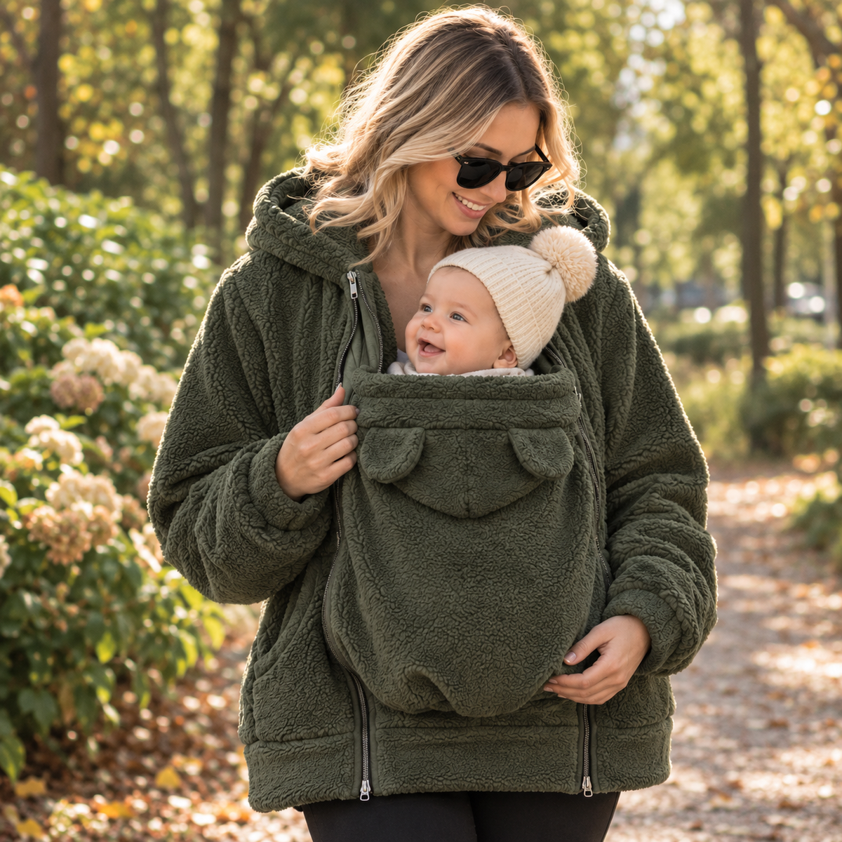 Der Mamalein Kokon – 2-in-1 Tragepulli aus Fleece