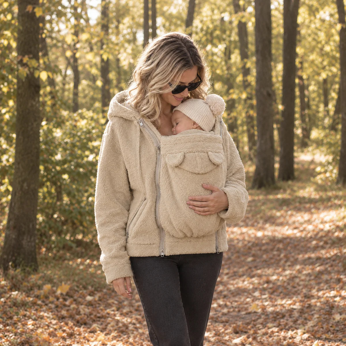 De Mamalein Cocon - Draagjas 2 in 1 in fleece