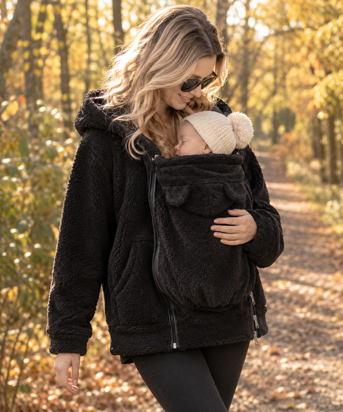De Mamalein Cocon - Draagjas 2 in 1 in fleece